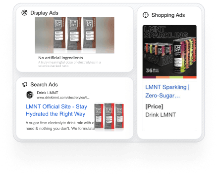 Drink LMNT layout example