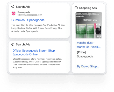 Spacegoods layout example