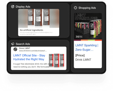 Drink LMNT layout example