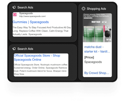 Spacegoods layout example